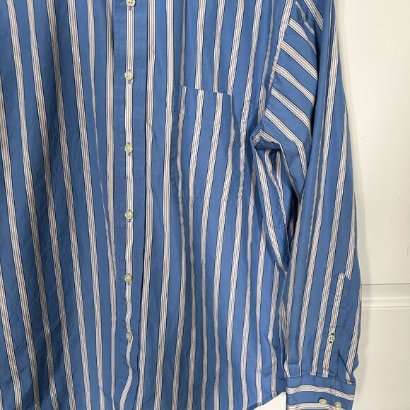 Tommy Hilfiger 100% Cotton Men's Button Down Dress Shirt Blue Size 16/34-35 - Picture 4 of 6